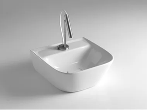 BACK SOUL 425 - Square single ceramic washbasin _ BLEU PROVENCE